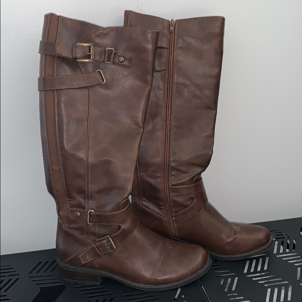 GUESS Brown High Boots- Riding Boots